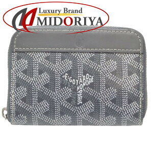 GOYARD Matignon Coin Wallet case leather gray